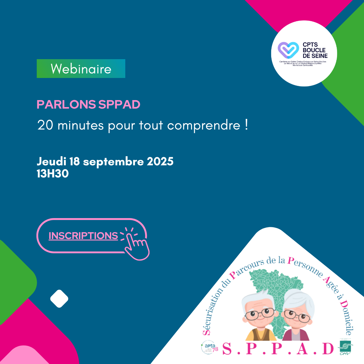 Webinaire SPPAD : 20 minutes pour tout comprendre > CPTS Boucle de Seine