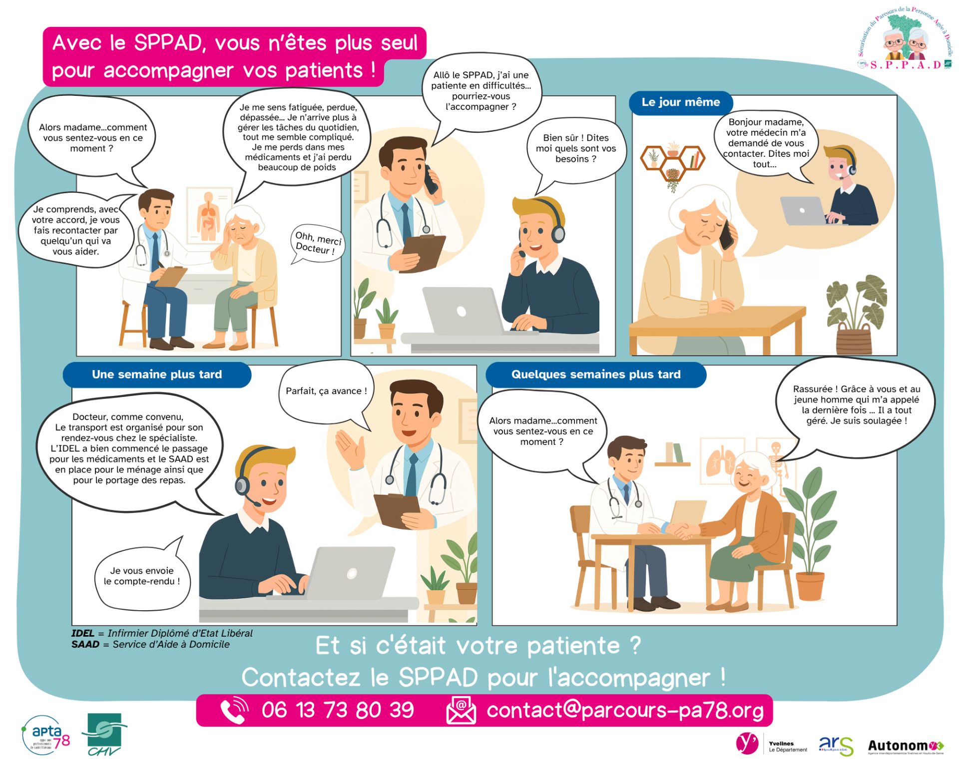 Avec le SPPAD, vous n’êtes plus seul pour accompagner vos patients !